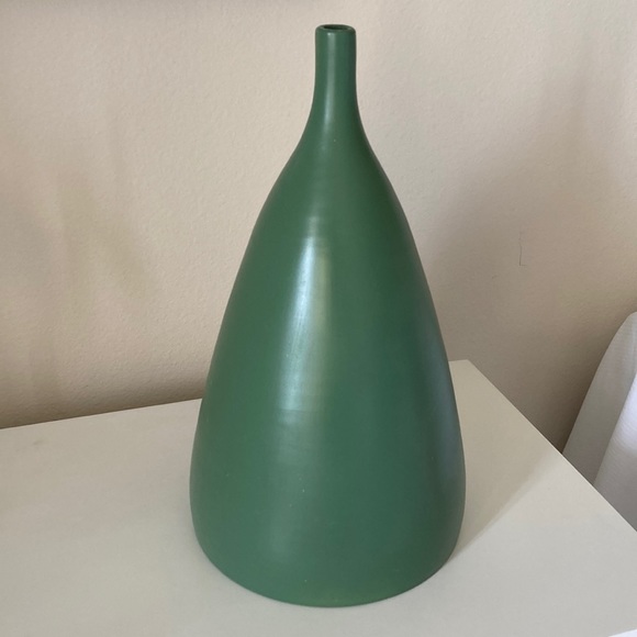 Jose Sosa Vintage 2003 Pottery Vase  Chulucanas PERU sea green serene earthy - Picture 4 of 15